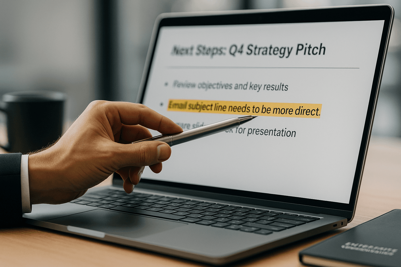 Coach guiando a ejecutivo